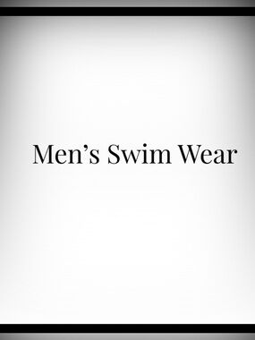 Swim Wear- Men